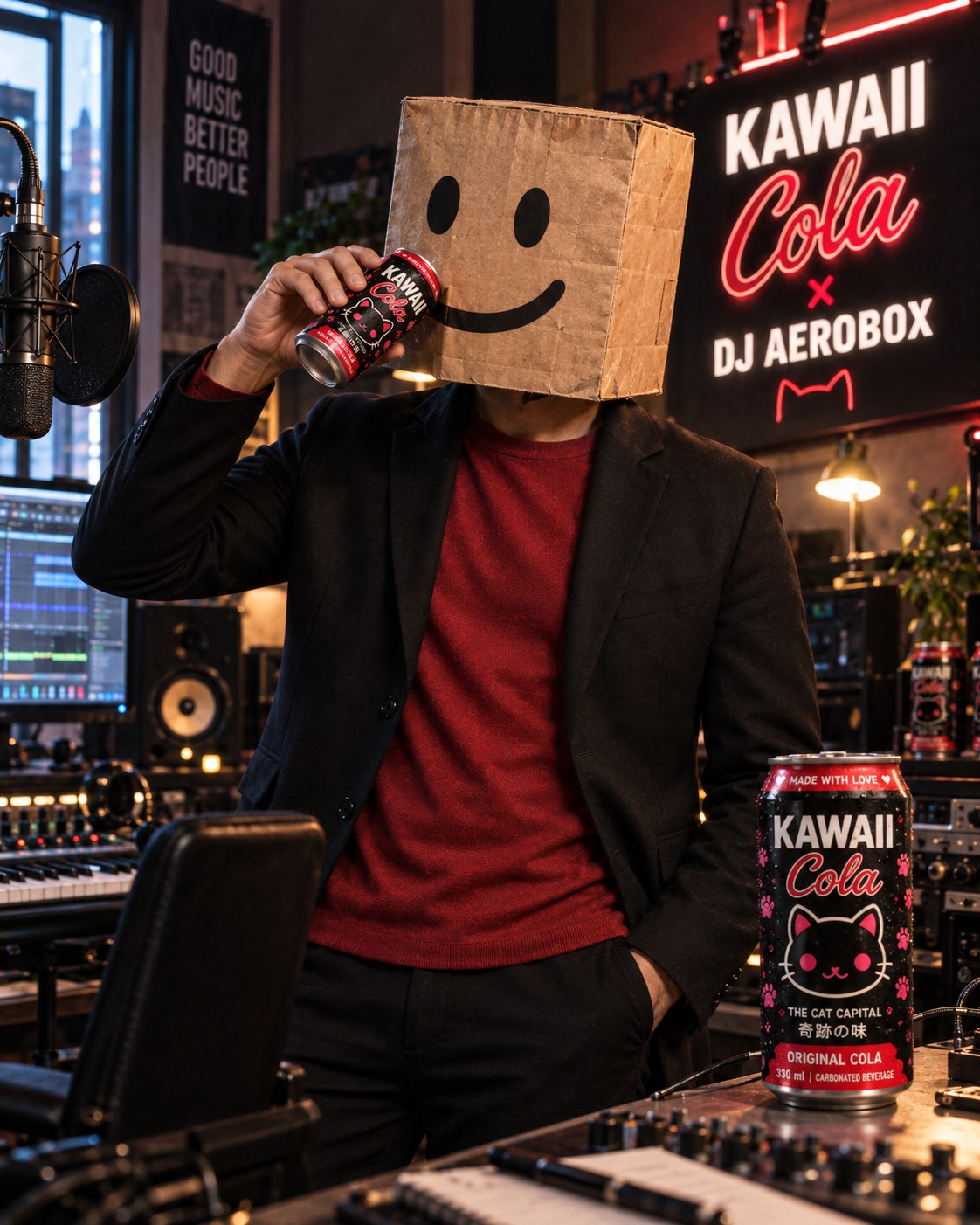 DJ AeroBox × Kawaii Cola™ · Studio