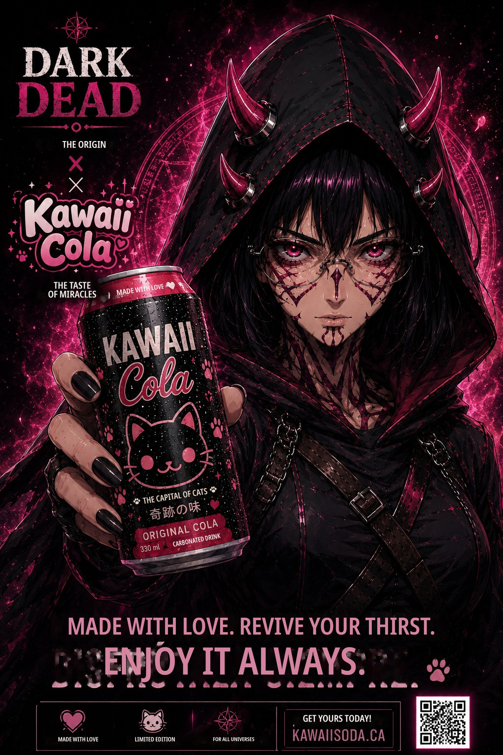DARK DEAD™ × Kawaii Cola™ · Campagne