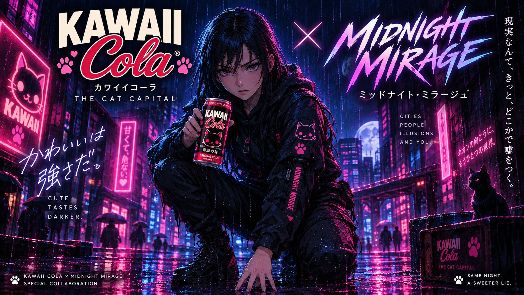 Midnight Mirage™ × Kawaii Cola™ · Solo