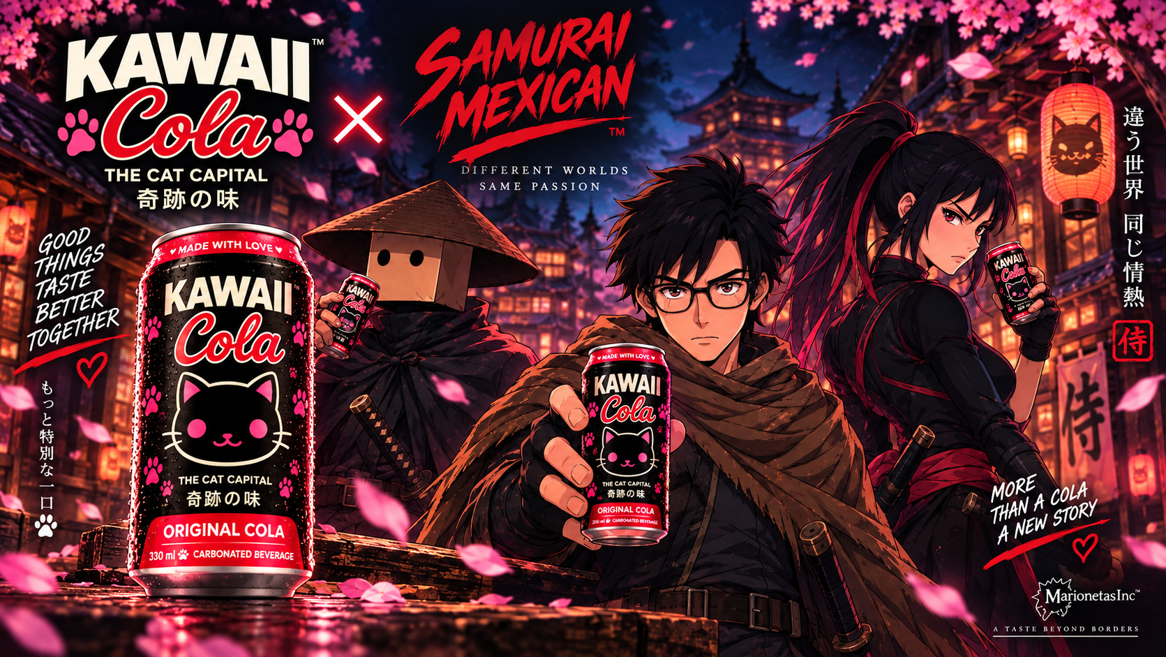 Samurai Mexican™ × Kawaii Cola™ · Campaign